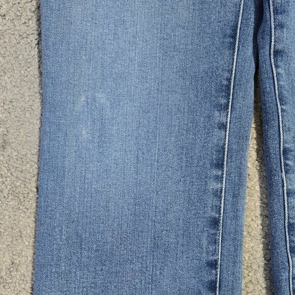 Good American Good Classic Crossover Waist Straight Leg Jeans GCCOWB014TP - Picture 8 of 9